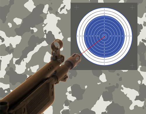 Wireless weapon simulator SIMU  – easy and safe learning equipment for shooting training